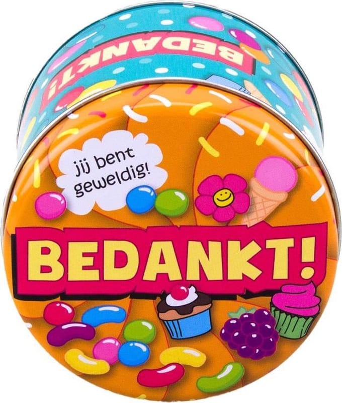 Paperdreams snoepblikje - Bedankt