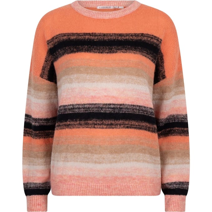EsQualo Sweater Stripes Multi Color Größe: S | Pullover Outlet | Damen