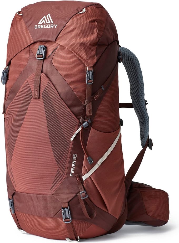GREGORY vrijetijdsrugzak rugzak Maven 35 Backpack Rosewood Red wijnrood