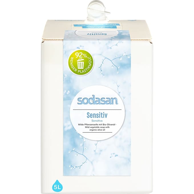 Sodasan Vloeibare Zeep Sensitive 5L Grootverpakking