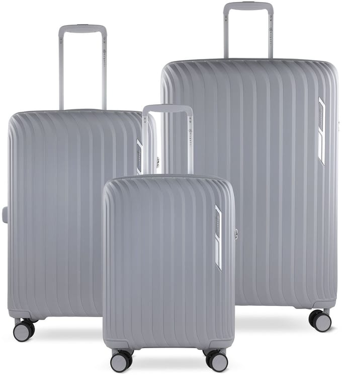 bugatti trolley Hera Hard Case Trolley S / M / L Light Grey Lichtgrijs 55cm