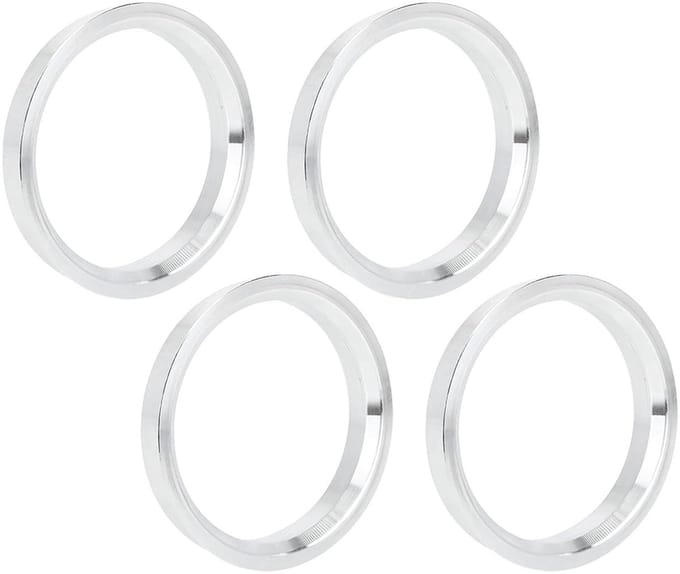 Dailygoods- Hub Centric Ringen 4 stuks - Buitendiameter 73,1mm - Binnendiameter 56,6mm - Aluminium - Dikte 10mm - Perfecte pasvorm - Naafringen