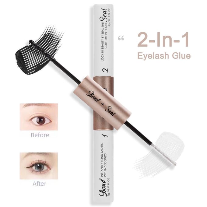 Lash Bond en Seal voor wimperextensions Waterbestendige, langdurige wimperlijm Snel drogende wimperlijm zwart witte kleur