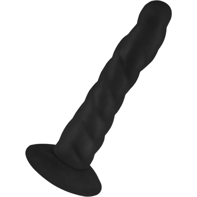 Rimba - Strap On Dildo - Verwisselbare Siliconen Dildo voor Strap-on met Zuignap - Zwart