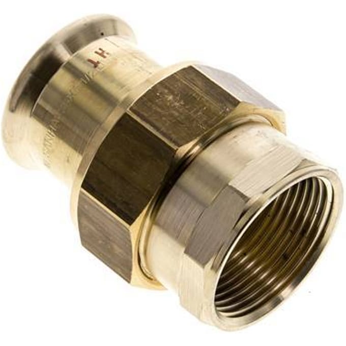 Perskoppeling wartelmoer - 35mm & Rp 1-1/4'' Persmof - Koperlegering Vlakke Afdichting