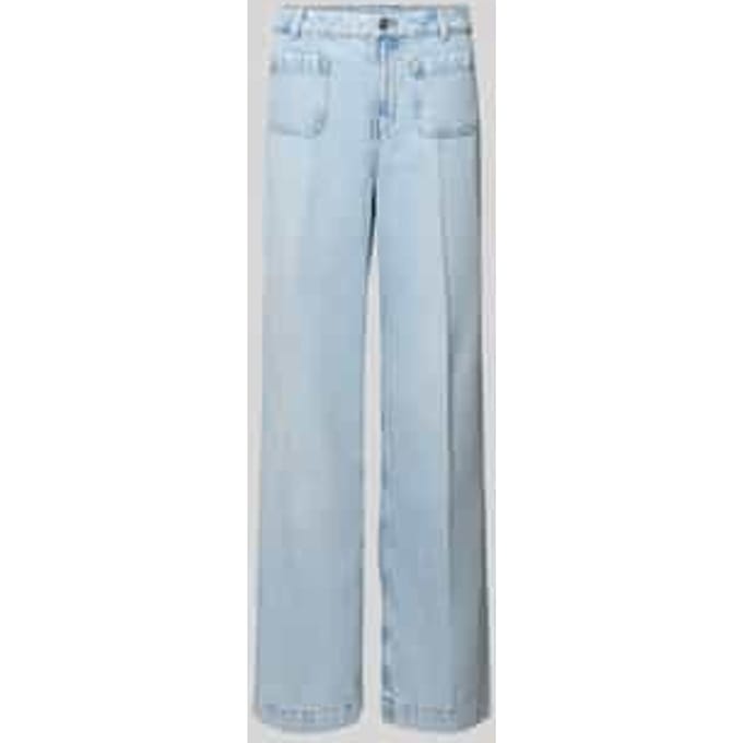 Wide leg jeans met opgestikte zakken