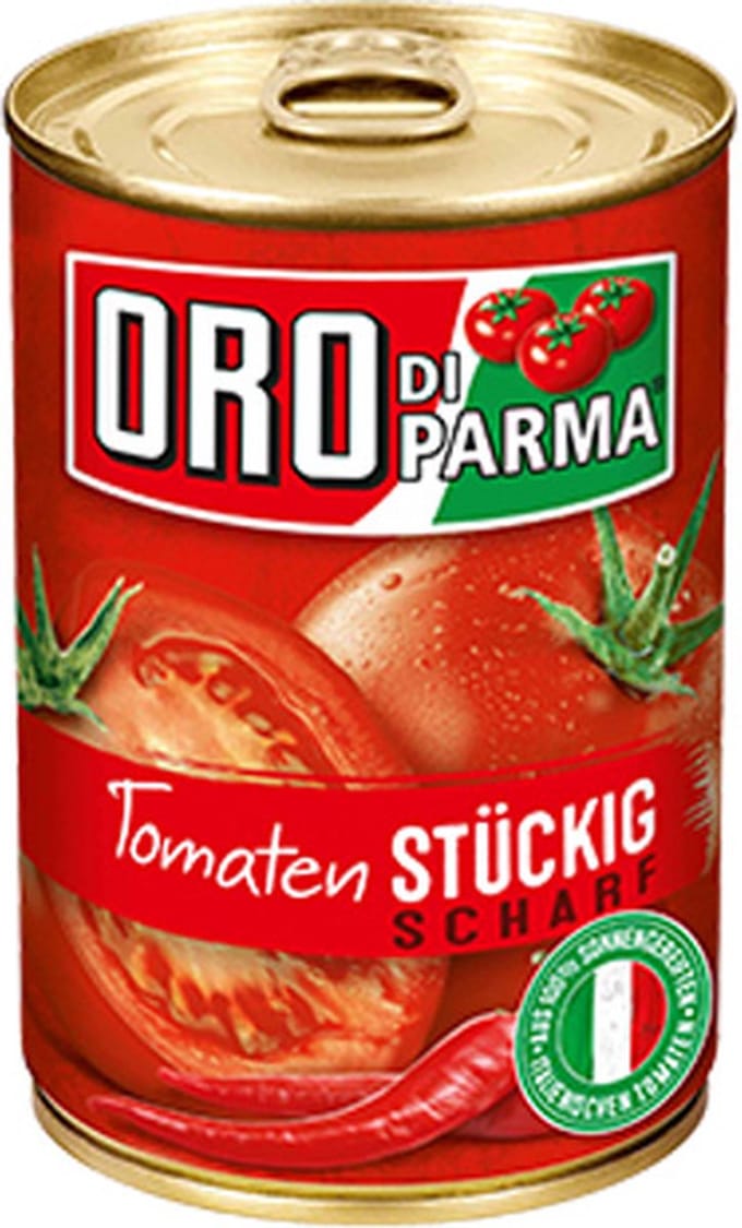 Oro Di Parma - Fijngesneden Tomaten Pittig - 6x 425ml
