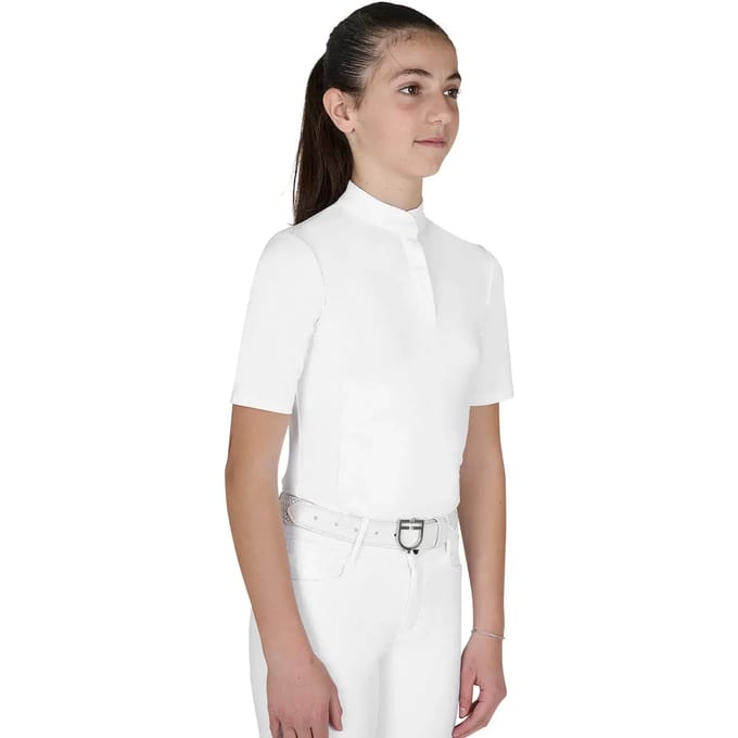 Wedstrijdpolo voor meisjes Equestro Basic
