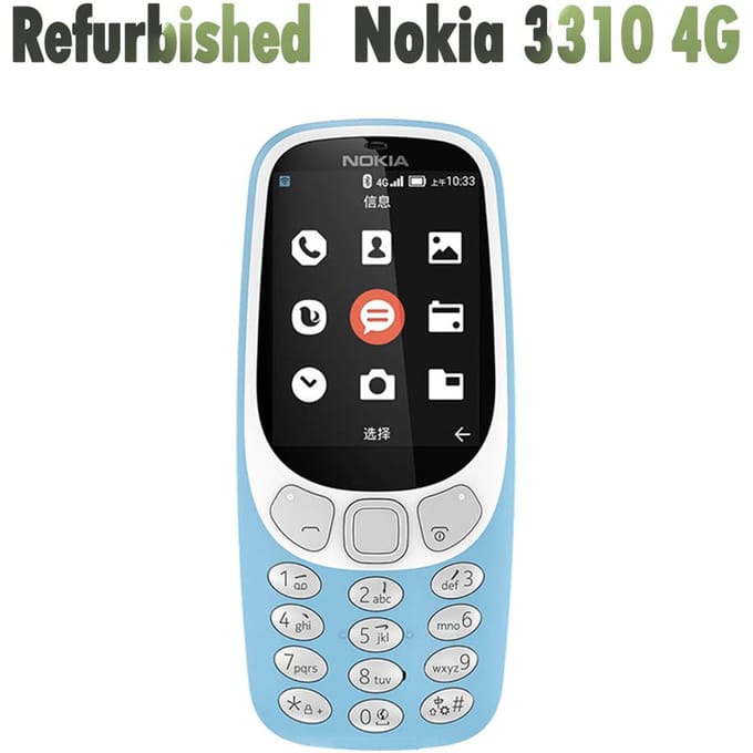 Gerenoveerde Nokia Originele Nokia 3310(4G) LTE 2018 mobiele telefoon No charger