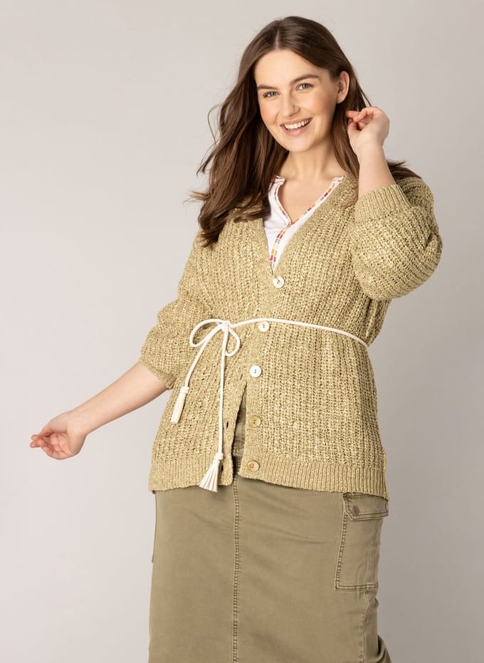 YESTA Yaslin Cover ups - Khaki - maat X-0(44)