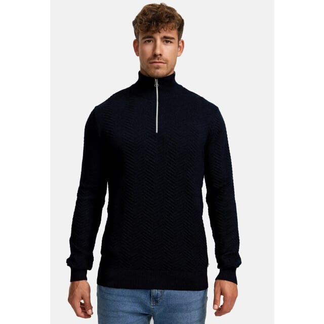 Kronstadt Ks2790 kscarlo half zip knit sky captain