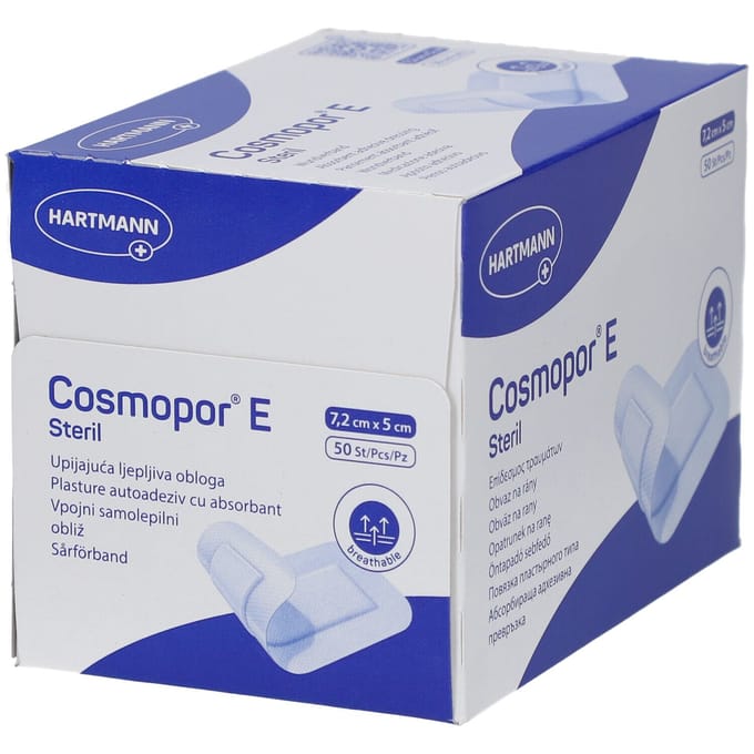 Hartmann Cosmopor E Steriel Verband 7.2 x 5cm 900870 50 Pleister