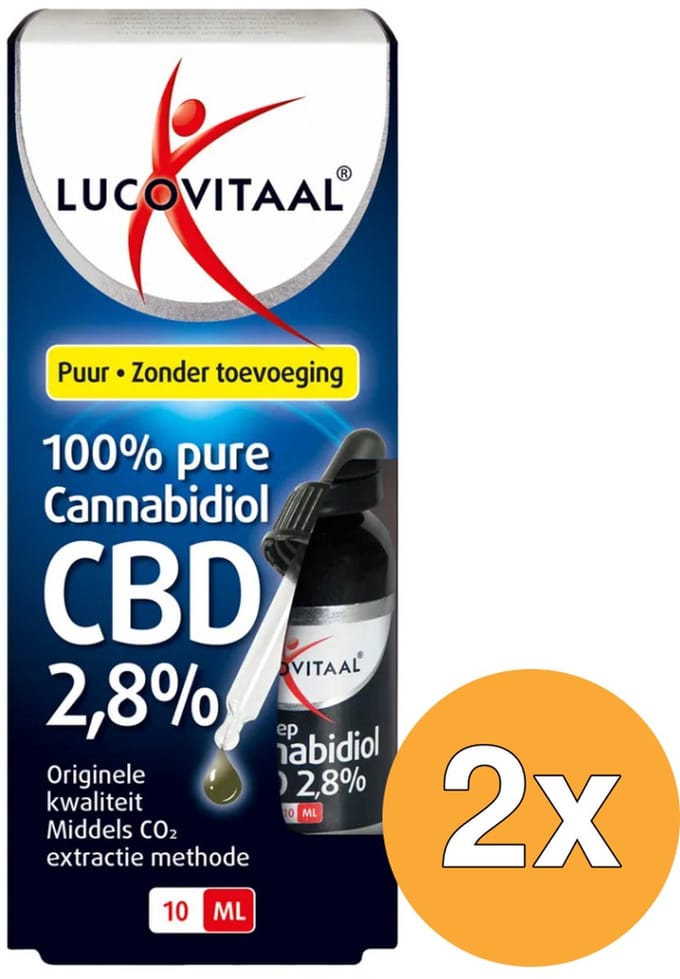 2x Lucovitaal CBD Hennepolie 2,8% (10 ml)