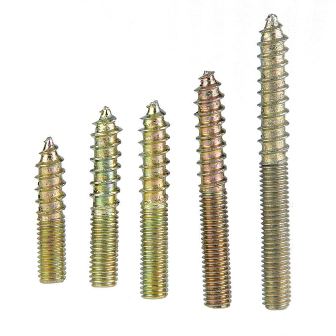 80 pcs M5 Vis tourillon Menuiserie Connecteur de meubles Vis double extrémité Boulon de suspension