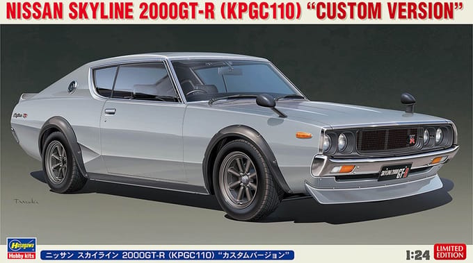 Hasegawa Modelbouwpakket Auto - 20669 Nissan Skyline 2000GT-R (KPGC110) -Custom Version- Plastic - 1:24 - Modelbouw