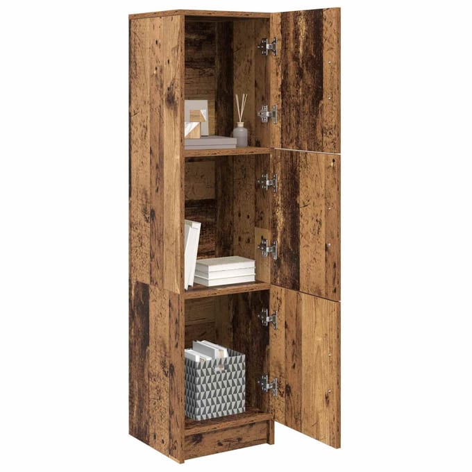 vidaXL - Highboard - Oudhout - 31.5 - x - 32 - x - 122.5 - cm