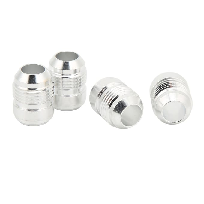 4 stuks 10AN Las-op Bung Fitting 34in Draad Aluminiumlegering Mannelijk Slangpijp Einde Adapter