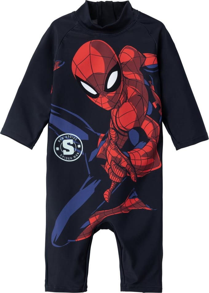NAME IT NMMMOTH SPIDERMAN LS UV SUIT MAR Jongens Zwempak - Maat 74