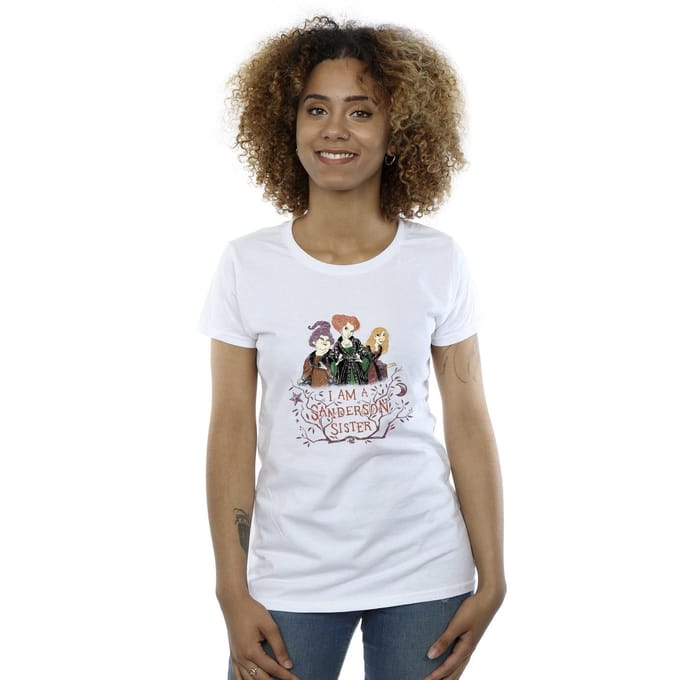Disney Dames/Dames Hocus Pocus Sanderson Zus Katoenen T-Shirt (Wit)