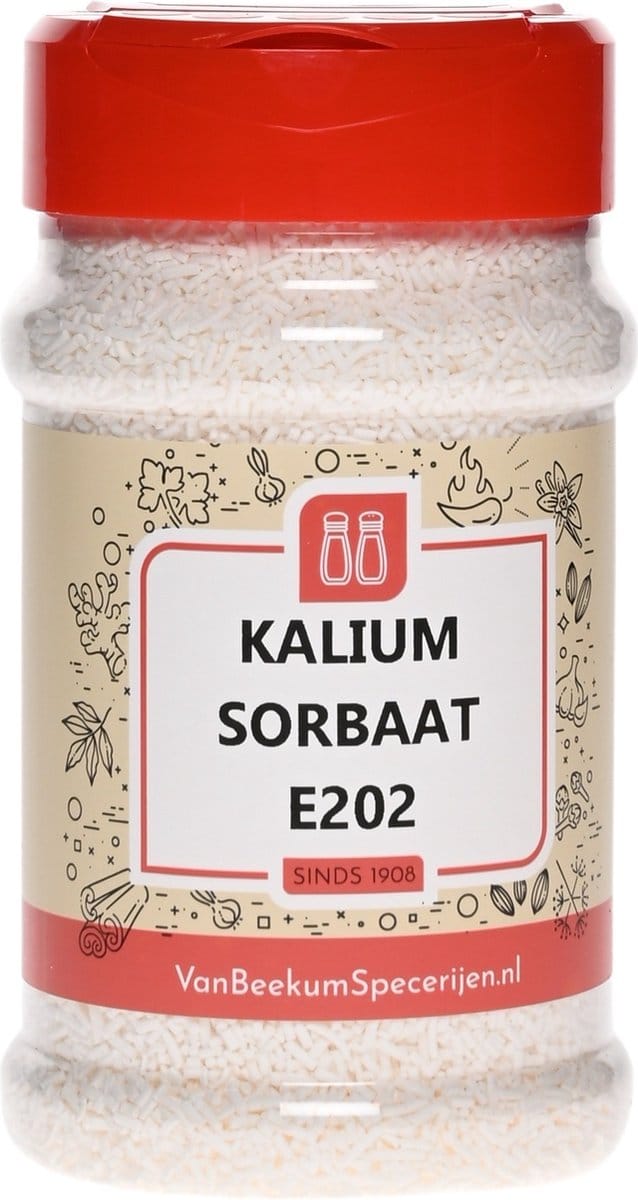 Van Beekum Specerijen - Kalium Sorbaat E202 - Strooibus 140 Gram