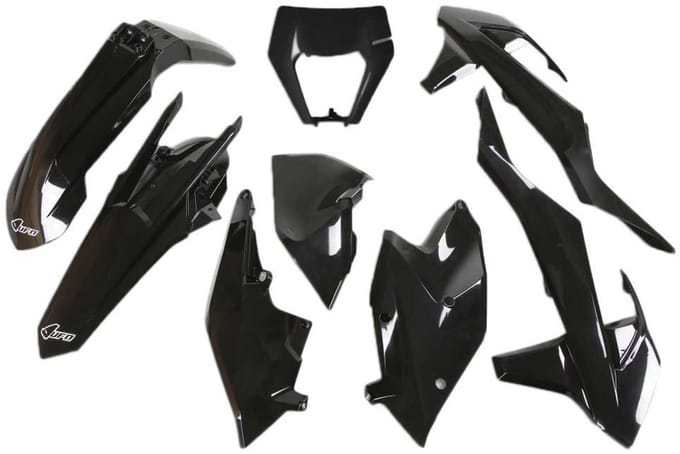 Ufo Ktm Exc/exc-f 2017-2019 With Headlight Ktkit523-001 Plastic Set Zwart