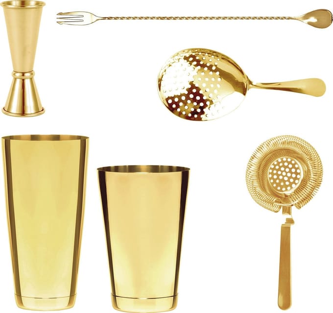 Bar Professional Speakeasy Cocktailset Goud Geschenkset
