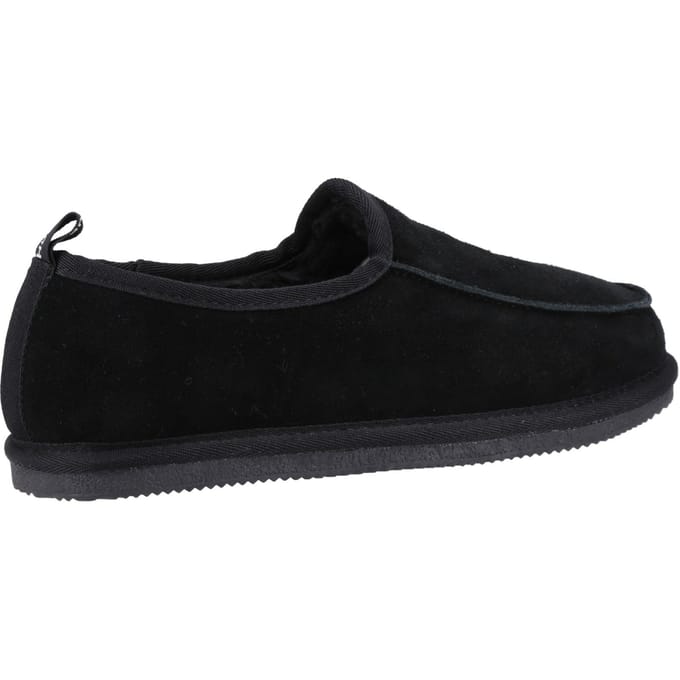 Hush Puppies Charles Suède Herenpantoffels Zwart
