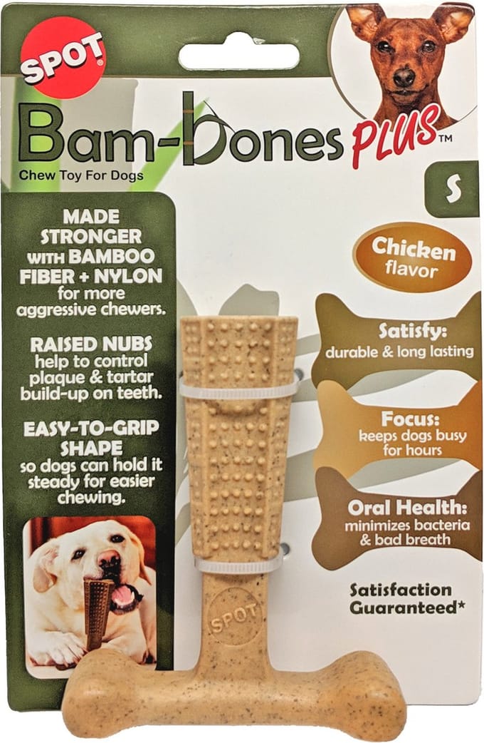 Spot Bam-Bones Easy Grip Chicken - Veilig Hondenkauwbot - Small