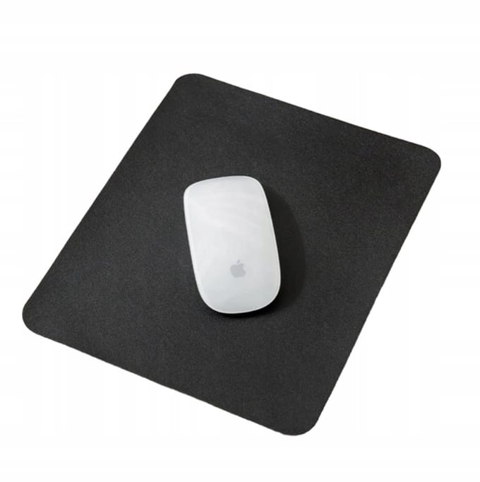 EtuiTab - Muismat - Leren - Zwart - Antislip