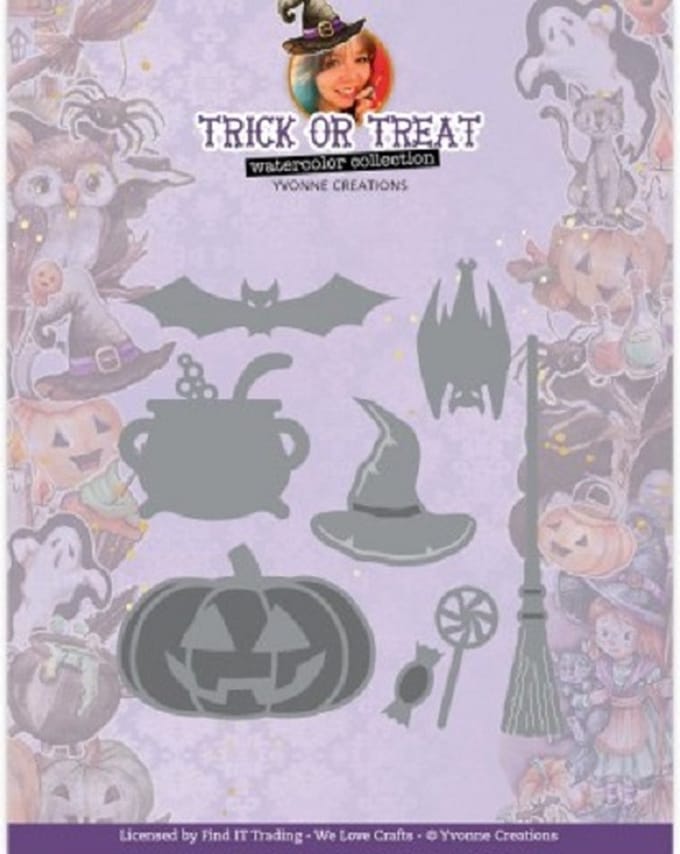 Dies - Yvonne Creations - Trick or Treat - Happy Halloween