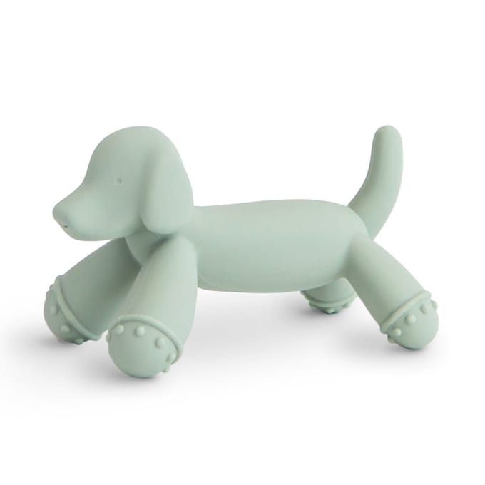 Mushie - Siliconen - Bijtring - Hondje - Green