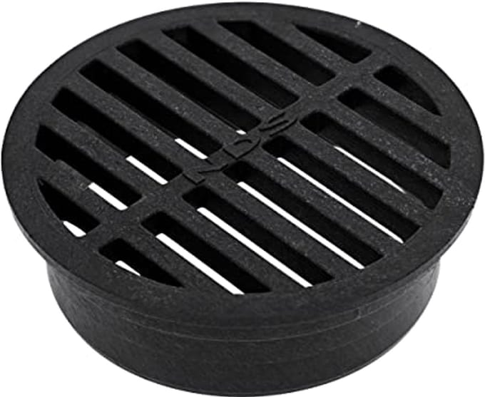 Rond Afvoerrooster 4 Inch - Ideaal voor Drainage van Water en Puin
