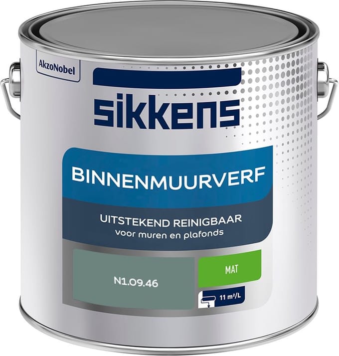 Sikkens - Binnenmuurverf Mat - N1.09.46 - Mengverf - 2,5 L