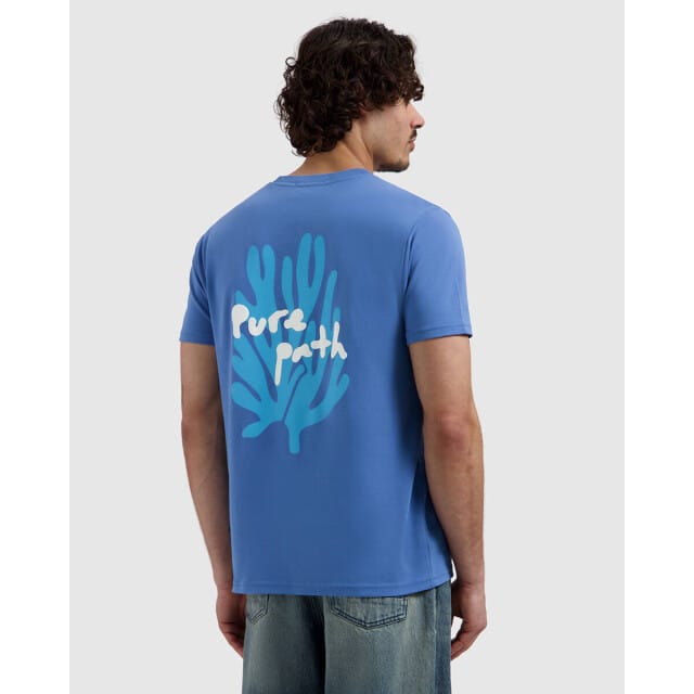 Pure Path Pure Path T-shirt Coral Reef Faded Cobalt  M