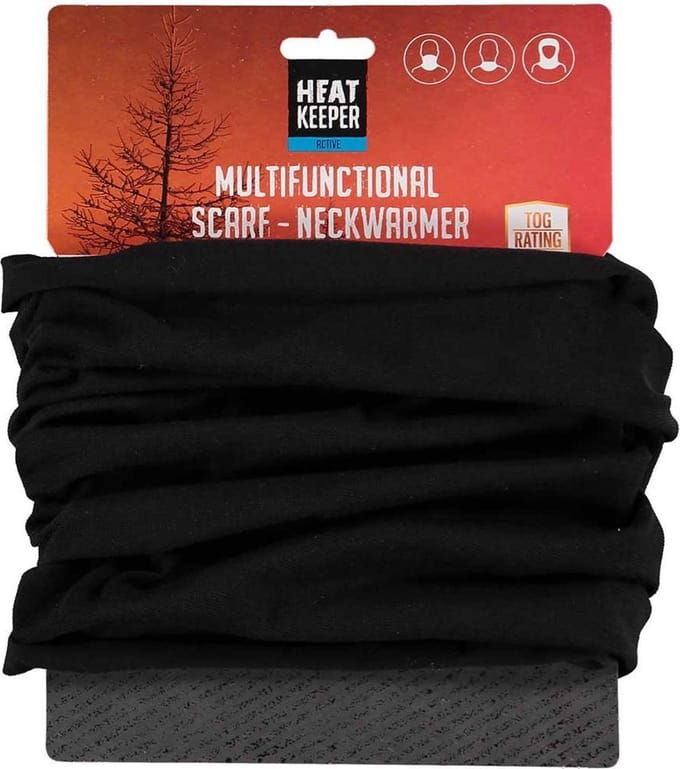 Heat Keeper Multifunctionele sjaal/nekwarmer voor heren - zwart - one size