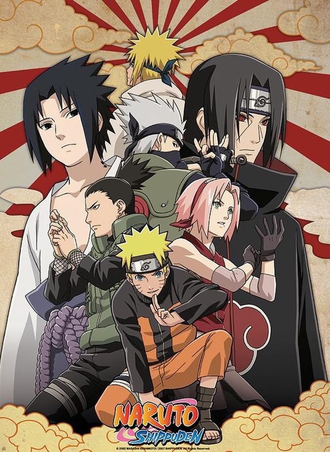 Poster Naruto Shippuden - Shippuden Group nr 2 38x52cm
