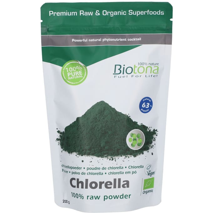 Biotona Chlorella raw powder bio 200 Gram