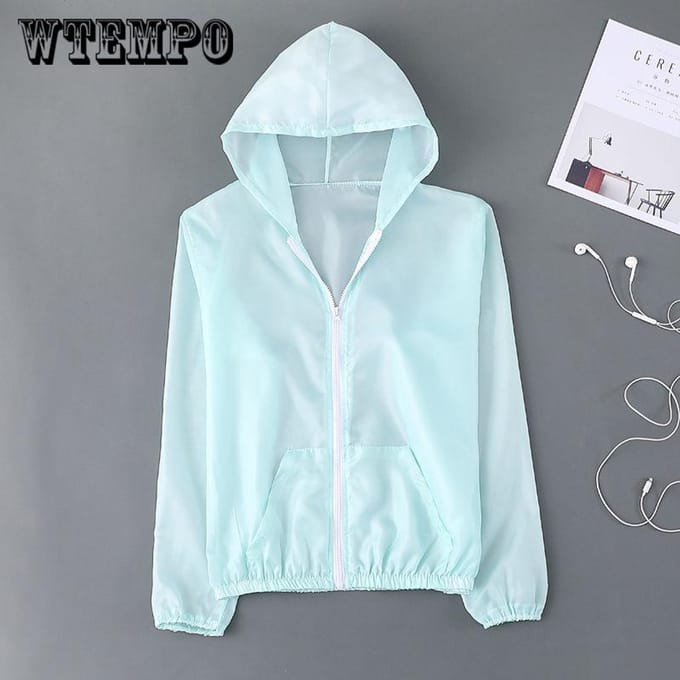 Zomerkleding Dunne jas Zonbescherming Kleding Temperament Losse korte jas Dames one size blauw