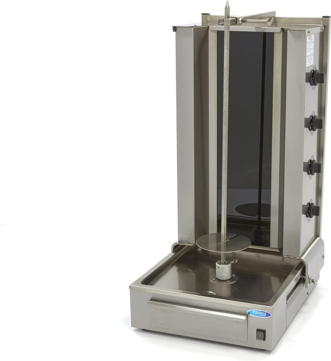 Shoarma Grill - 4 Branders - 70 Kg Vlees - Elektrisch