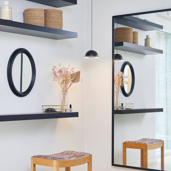 LOOM DESIGN LED hanglamp Curve zwart aluminium Ø 14 cm