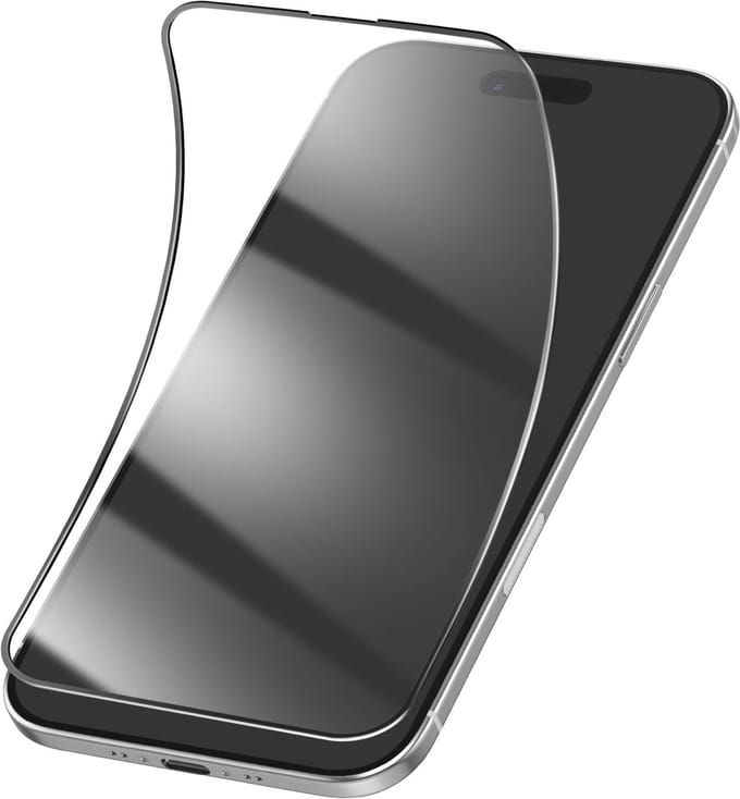 Bestsuit, Screenprotector geschikt voor iPhone Air - 3D Flexible Glass & Anti-Shock, Transparant