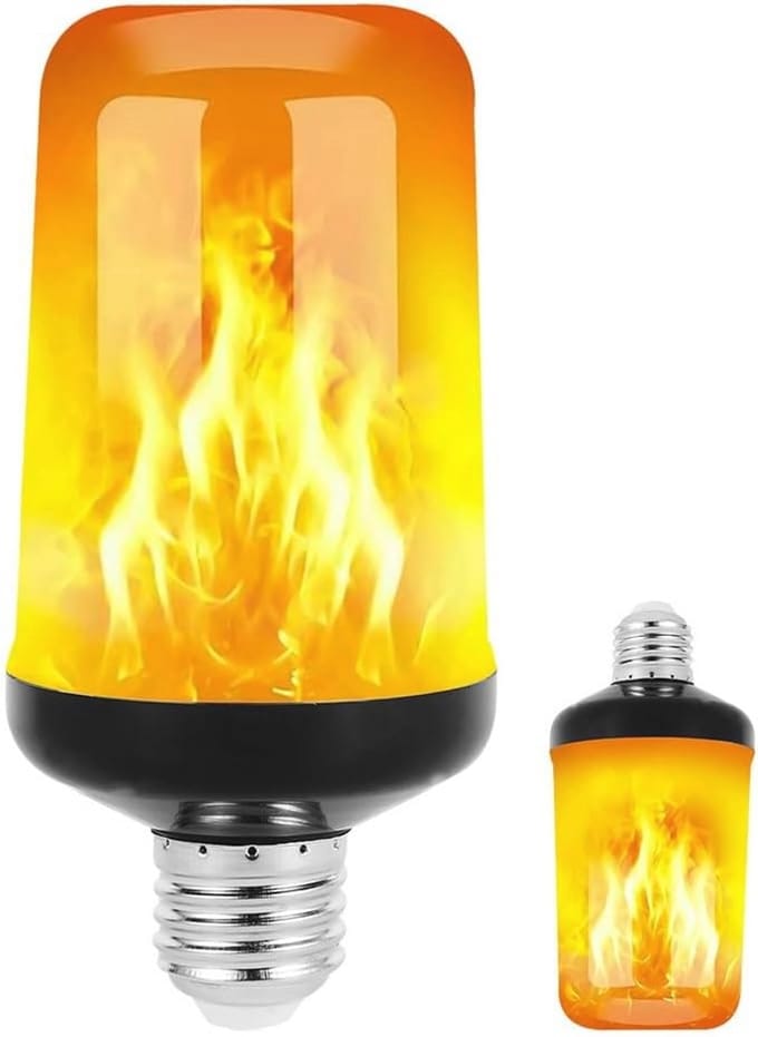 E27 Vlam Gloeilamp - Energie Efficiënte 5W Flame Bulb voor Binnen en Buiten Gebruik (2 Stuks)