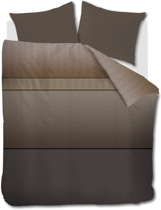 Beddinghouse Carter dekbedovertrek - Tweepersoons - 200 x 200/220 cm - Bruin
