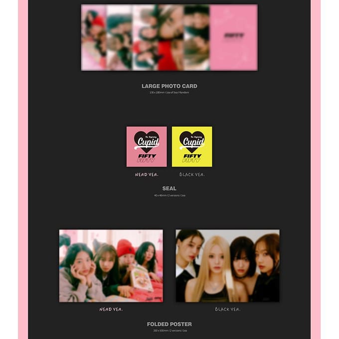 FIFTY FIFTY - Het begin: Cupido (1e Single Album) RANDOM 1ea pink
