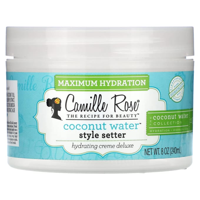 Camille Rose, Coconut Water Style Setter, Intense Hydration, 8 oz (240 ml) blue