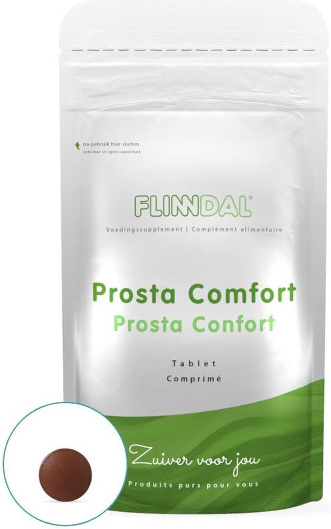 Flinndal Prosta Comfort Tabletten - Natuurlijke Ingrediënten - Ondersteuning van Prostaat - 90 Tabletten