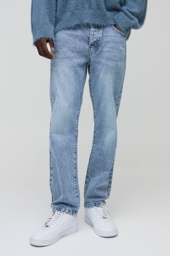 Rechte, stijf gewassen jeans | Light Blue | Size 32R