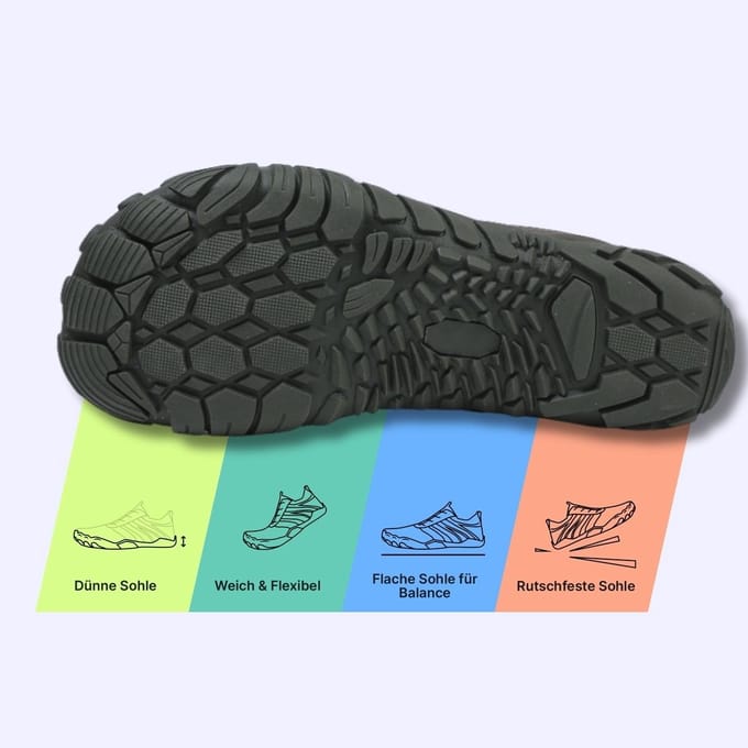 DOTALES - DailyStep barefoot schoenen Groen 38