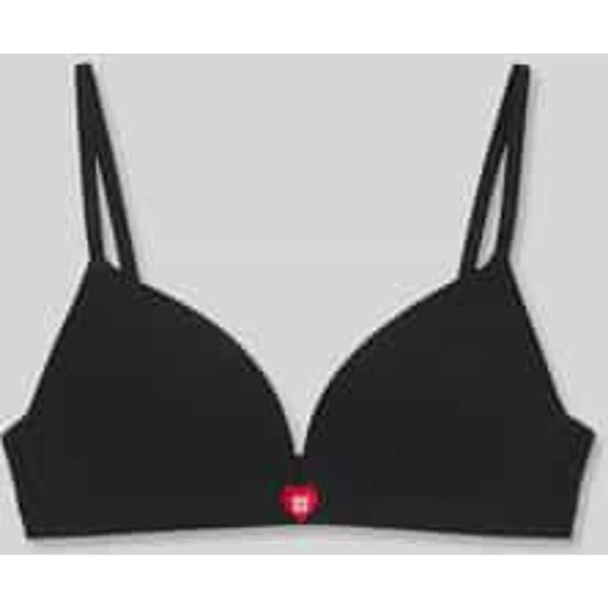 bralette met logodetail model 'HUGO HEART TRIANGLE'