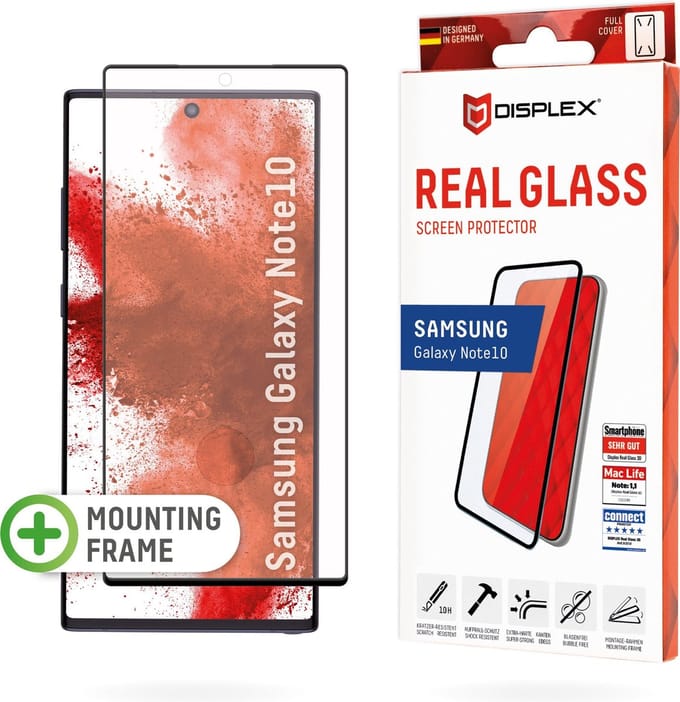 Displex REAL GLASS 3D - Screenprotector Galaxy Note 10 - Krasbestendig